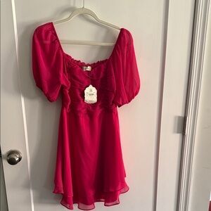 Altar’d State Elegant Bright pink Dress